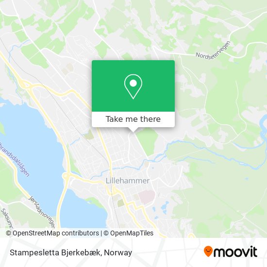 Stampesletta Bjerkebæk map