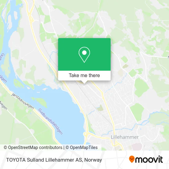 TOYOTA Sulland Lillehammer AS map