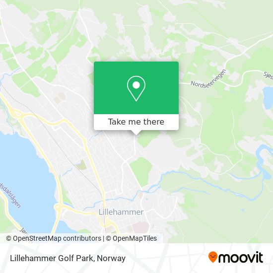 Lillehammer Golf Park map