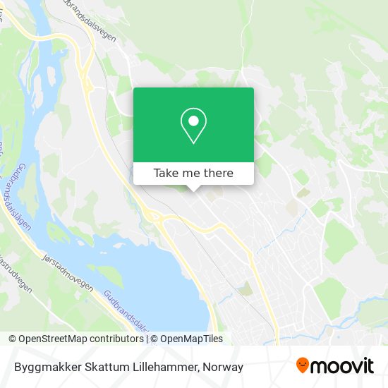 Byggmakker Skattum Lillehammer map