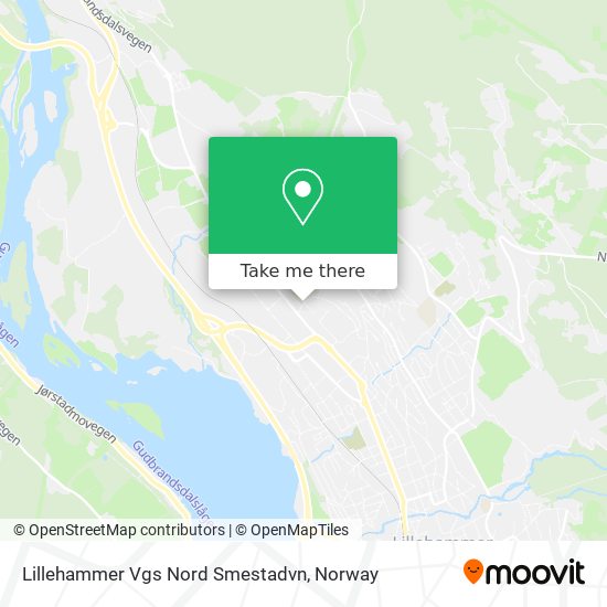Lillehammer Vgs Nord Smestadvn map