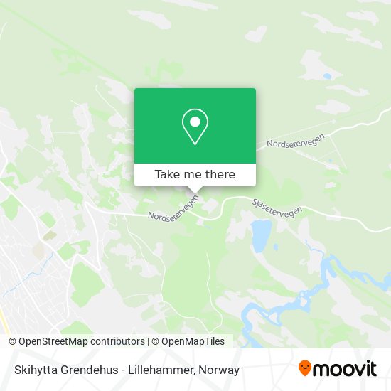 Skihytta Grendehus - Lillehammer map
