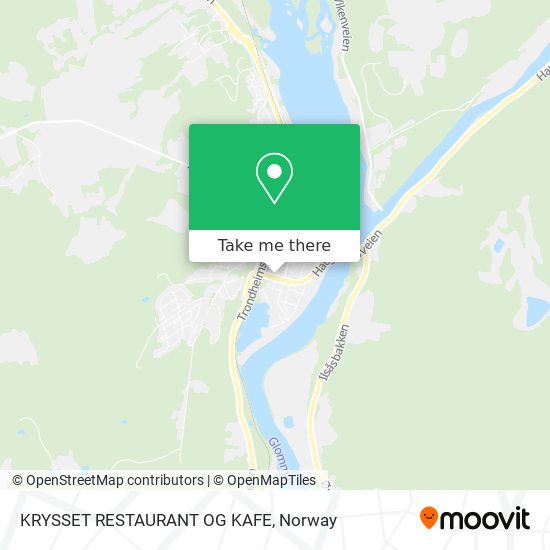 KRYSSET RESTAURANT OG KAFE map