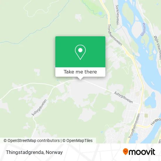 Thingstadgrenda map
