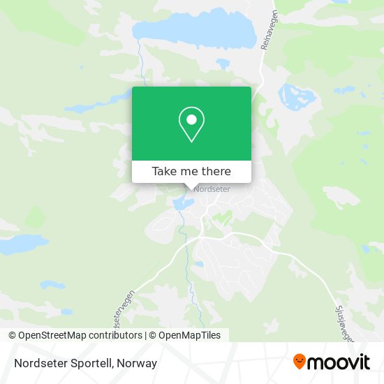 Nordseter Sportell map