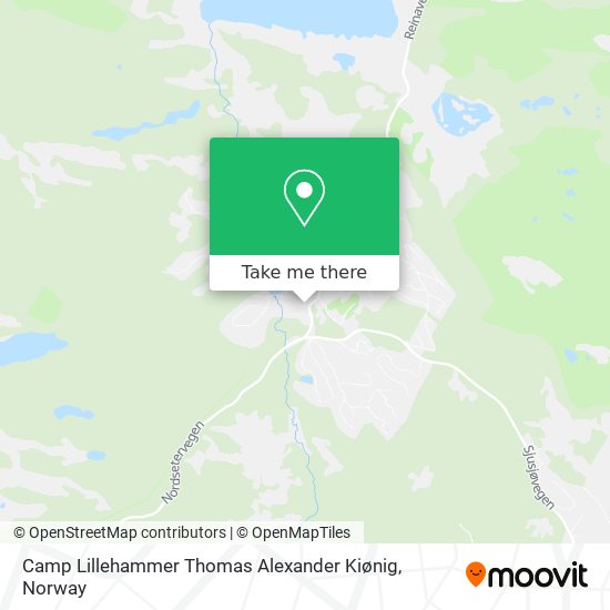 Camp Lillehammer Thomas Alexander Kiønig map