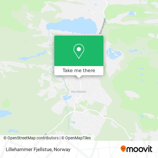 Lillehammer Fjellstue map