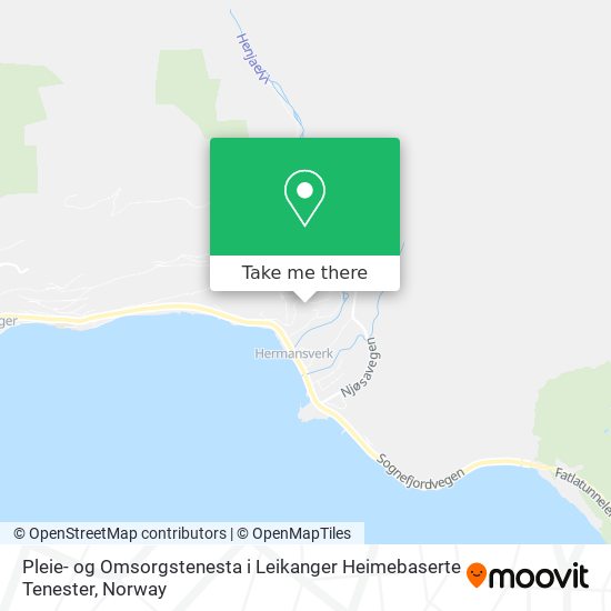 Pleie- og Omsorgstenesta i Leikanger Heimebaserte Tenester map