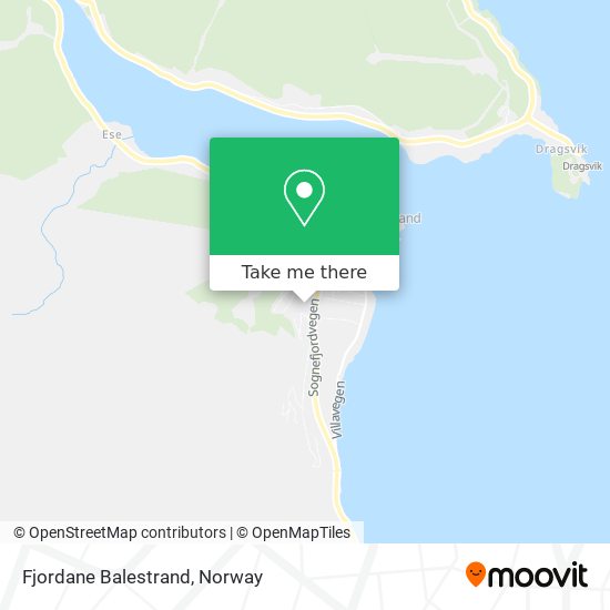 Fjordane Balestrand map