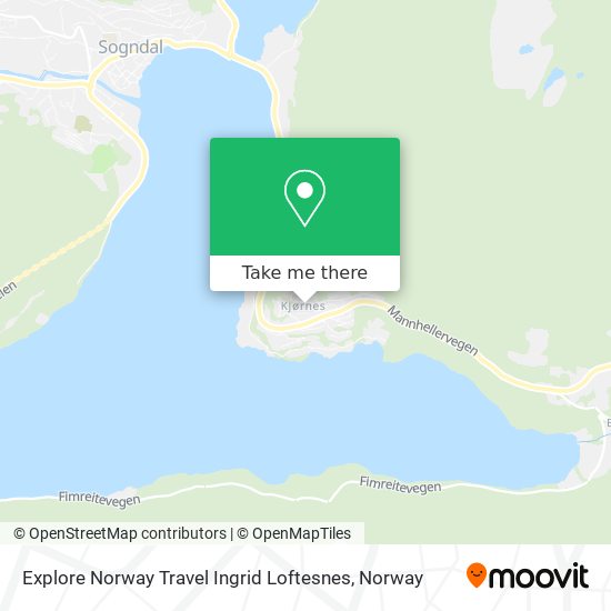 Explore Norway Travel Ingrid Loftesnes map
