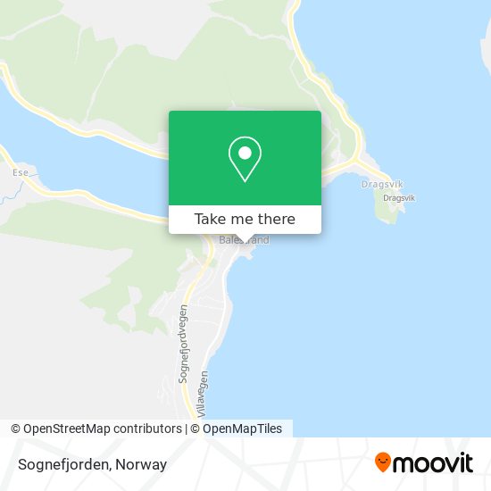 Sognefjorden map