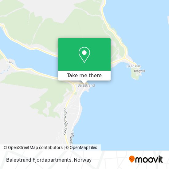 Balestrand Fjordapartments map