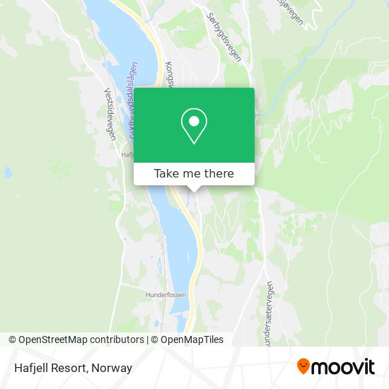 Hafjell Resort map