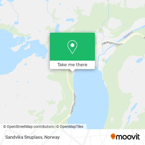 Sandvika Snuplass map