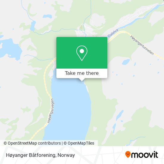 Høyanger Båtforening map