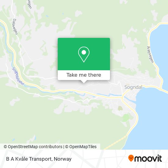 B A Kvåle Transport map