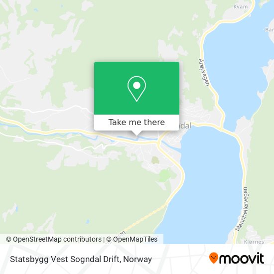 Statsbygg Vest Sogndal Drift map