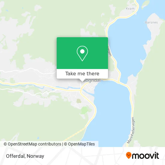 Offerdal map