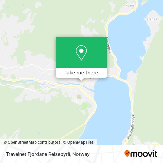 Travelnet Fjordane Reisebyrå map