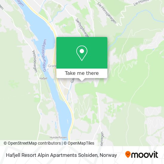 Hafjell Resort Alpin Apartments Solsiden map