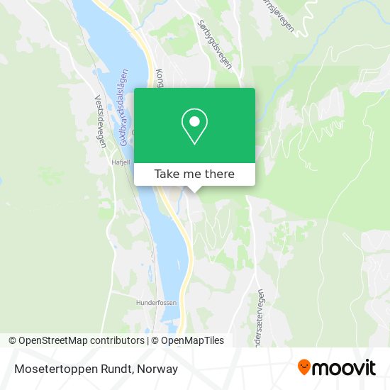 Mosetertoppen Rundt map