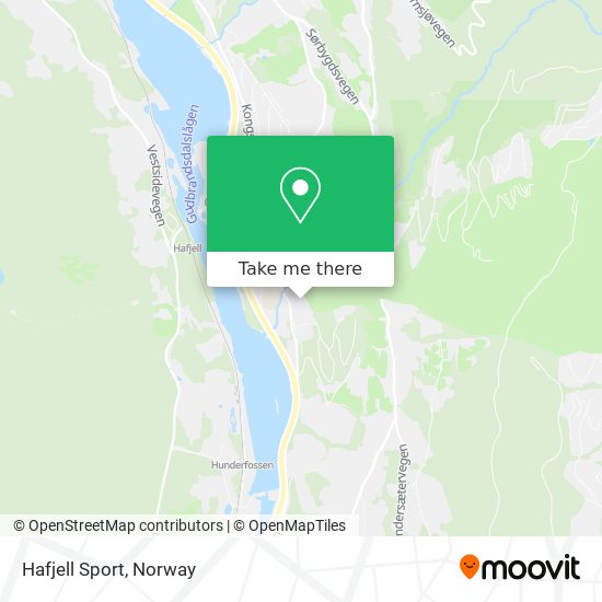 Hafjell Sport map