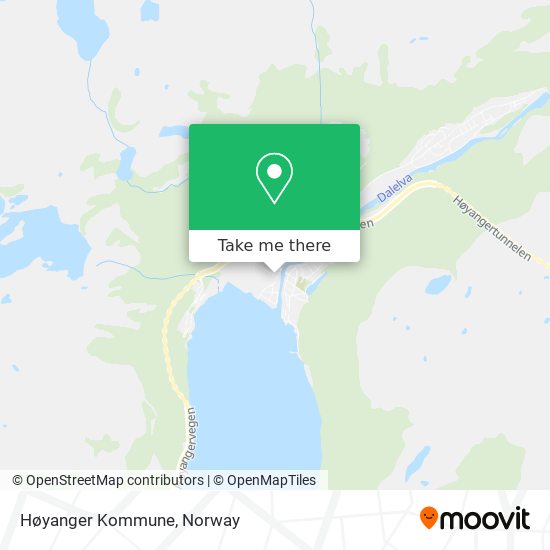 Høyanger Kommune map