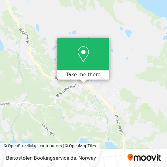 Beitostølen Bookingservice da map