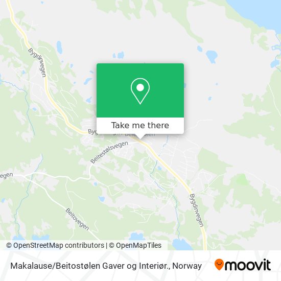Makalause / Beitostølen Gaver og Interiør. map