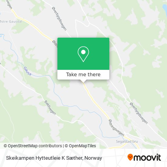 Skeikampen Hytteutleie K Sæther map