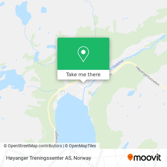 Høyanger Treningssenter AS map