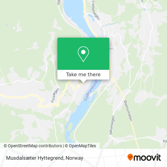 Musdalsæter Hyttegrend map