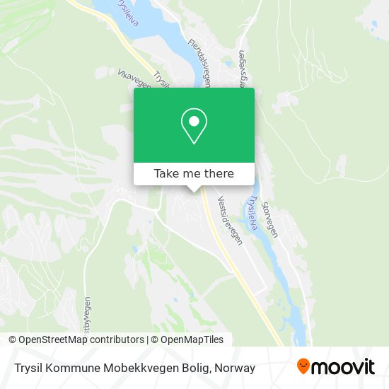 Trysil Kommune Mobekkvegen Bolig map