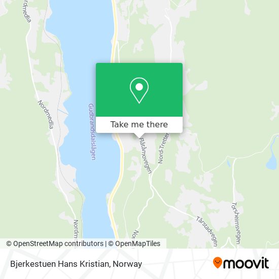 Bjerkestuen Hans Kristian map