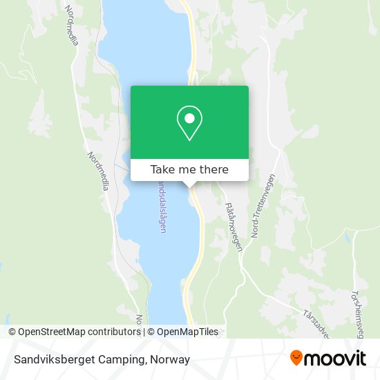 Sandviksberget Camping map