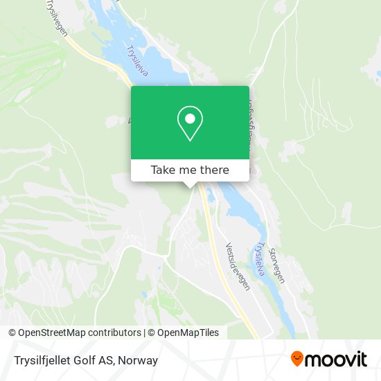 Trysilfjellet Golf AS map