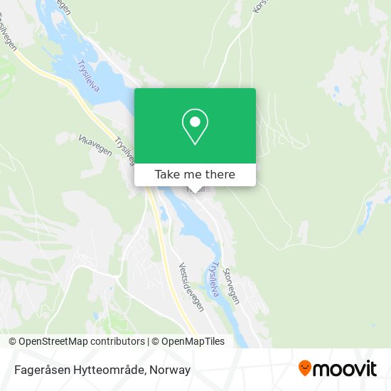 Fageråsen Hytteområde map