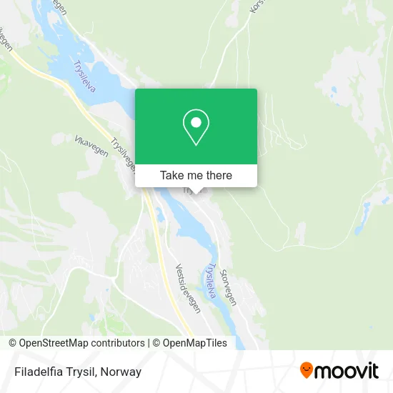 Filadelfia Trysil map