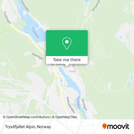 Trysilfjellet Alpin map