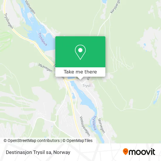 Destinasjon Trysil sa map