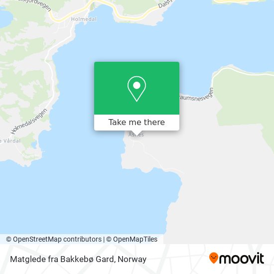 Matglede fra Bakkebø Gard map