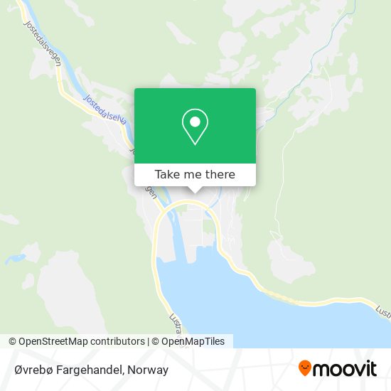 Øvrebø Fargehandel map