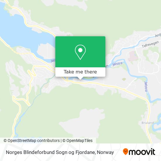 Norges Blindeforbund Sogn og Fjordane map