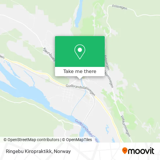 Ringebu Kiropraktikk map