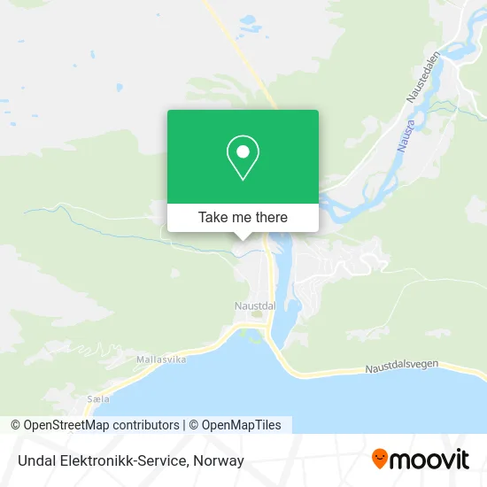 Undal Elektronikk-Service map