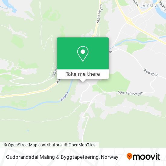 Gudbrandsdal Maling & Byggtapetsering map