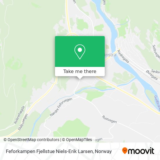 Feforkampen Fjellstue Niels-Erik Larsen map
