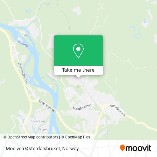 Moelven Østerdalsbruket map