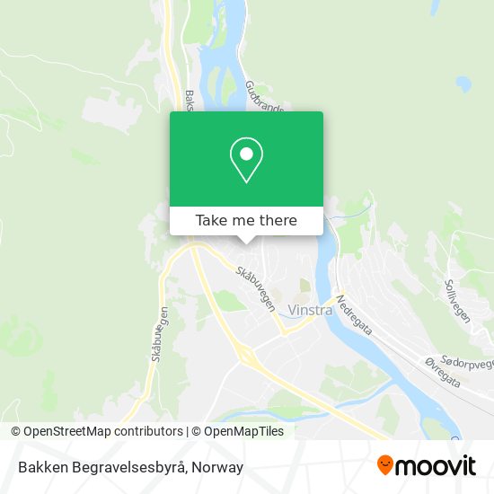 Bakken Begravelsesbyrå map