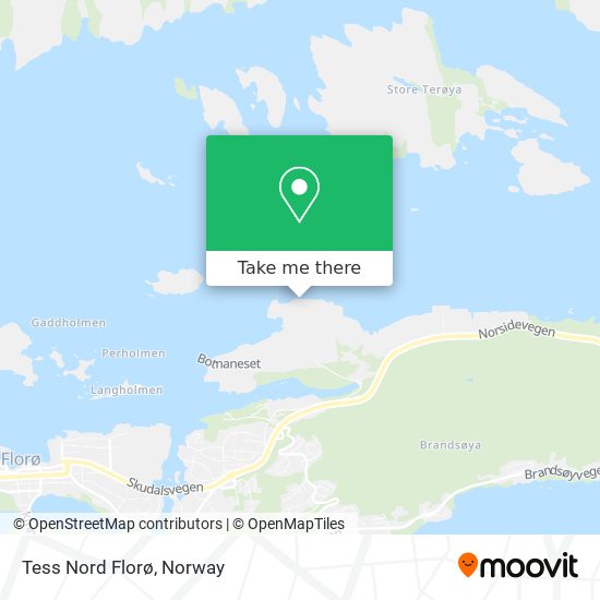 Tess Nord Florø map